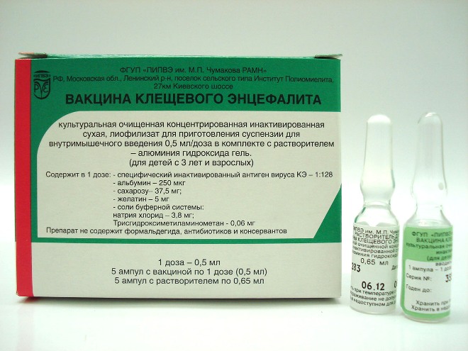 Вакцина для прививок от клещевого энцефалита